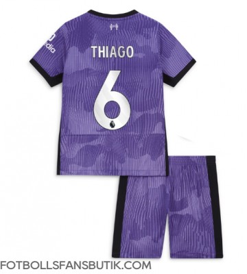 Liverpool Thiago Alcantara #6 Replika Tredje Tröja Barn 2023-24 Kortärmad (+ Korta byxor)